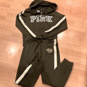 Pink Victoria secret track suit